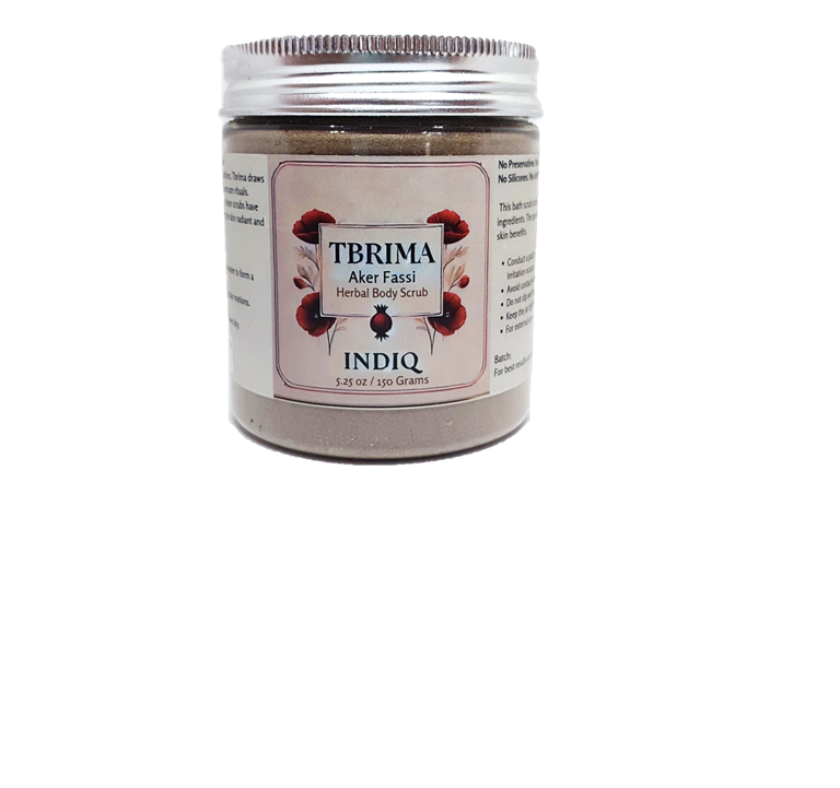 Tbrima Powder - 150g, Herbal Bath Scrub, 100% Herbal, Moroccan skin care ritual